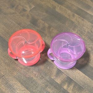 Set of 2 Toddler Snack Cups